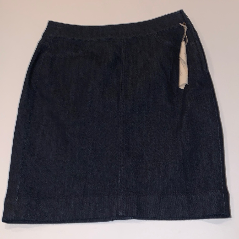 NEW Ann Taylor Loft Denim Pencil Skirt 00 petite